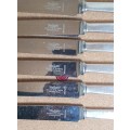 Set of 6 authentic HEAVY SILVER PLATE Mapping & Web - Sheffield, England Luxury Butter knives.