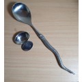Demo Stock - Designer Carrol Boyes - South Africa Pewter and Stainless steel Salaad Spoon & other.