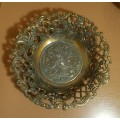 ANTIQUE MOD DEP - MADE IN ITALY VERY ORNATE BRASS BOWL.