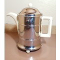 VINTAGE INSULATED THERMAL CERAMIC ENGLISH COFFEE POT IN GREAT CONDITION.