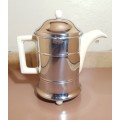 VINTAGE INSULATED THERMAL CERAMIC ENGLISH COFFEE POT IN GREAT CONDITION.