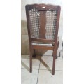 PAIR OF ANTIQUE AUTHENTIC BALL & CLAW STINKWOOD PADDED CHAIRS.