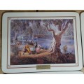 SET OF 6 NEW COLLECTABLE PLACEMATS PRINTED WITH AUSTRALIAN ARTIST ALMAR ZAADSTRA PAINTINGS.