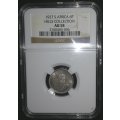 1927 Sixpence (6d) AU58 Union of South Africa: NGC graded