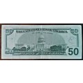 US 50 DOLLAR 2001 marked or signature