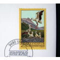 LIECHTENSTEIN Cover - Conservation of White Storks 2003 //Birds