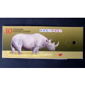 SOUTH AFRICA Mint Booklet No.24 - Black Rhinoceros (English, 1997-04-22)