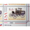 SOUTH AFRICA Mint Control Block - 100 Years of Motoring in S.A. 1997