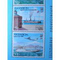 ASCENSION ISLAND Mint Miniature Sheet - History of Mail Transport 1980 //Ships