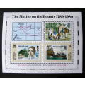 NORFOLK ISLAND Mint Miniature Sheet - Bicentenary of the Mutiny on the Bounty 1989
