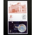 CISKEI National Philtelic Exhibition Card - Satellites Miniature Sheet 1992