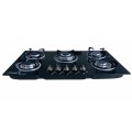 Aruif Built-In Tempered Glass Countertop 5 Burner Gas Hob 880mmx510mm