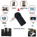 Handfree Car Bluetooth Music Receiver 3.5mm Streaming A2DP Wireless Auto AUX Audio Adapter With Mic