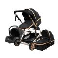 3 IN 1 Baby Carrier, Car Seat and Stroller-black