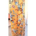 Miladys yellow floral print dress. Size: XL / 40