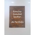 Genuine Gemsbok leather A4 Portfolio