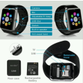 GTO8 Smart Watch with onboard phone and camera. Gold color