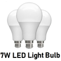 5 pack. 7w Led light bulb. Cool white. Pin or Screw type.