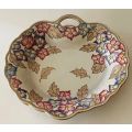Bursley Ware - Charlotte Rhead Cookie Plate - TL4 Pattern - Floral Ovoid.