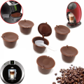 7 PC Reusable Coffee Capsules Coffee Filter for Dolce Gusto Machine with Spoon : Perfect TIming