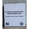 Toy Company Ultimate Wrestling Ring Barricade Playset For Action FiguresElite Action Figure 7`WWE