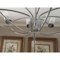 8 Arm Contemporary Stainless Chandelier