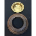 Copper ashtray¿very heavy. diameter - 148 mm .