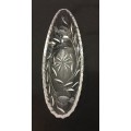19th century Antique rose cut crystal, height - 69 mm , width - 93 mm, long - 238 mm.