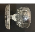 19th century Antique rose cut crystal, height - 90 mm , width - 105 mm