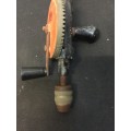 Vintage hand drill and HEAVY DUTY Reversible Combination and 8mm Wood Work Carving Chisels Tool