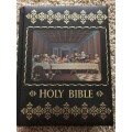 Rare Vintage 1976 Home Health Education Service Holy Bible with Hologram Last Supper Cover