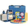 VP135 Vacuum Pump 4CFM High Quality CNC Machined Air Conditioning Manifold Gauge Set