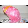Deluxe Party Wig - Pink with ribbon
