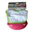 Brother Max 2x Catch and Fold Baby Bibs 1x Crumb Catcher Feeding Weaning Infants