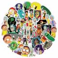 Rick and Morty Stickers for Flask, Stickers for Laptop,Skateboard, (50 stickers)