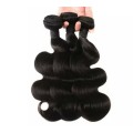 (Grade 10A)Body Wave Hair Black 3 bundles 8inch (size upgradable)