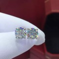 *R6500*Luxury Moissanite Diamond , 925 Sterling Silver Earring 5mm,