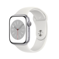 Apple Watch Series 8 GPS + Cellular 45mm Silver Aluminium Case with White SB