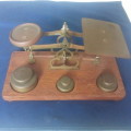 LOVELY ANTIQUE BRASS POSTAL SCALE