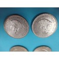 LOT #2 FOUR 1964 SOUTH AFRICAN 50 CENTS COINS