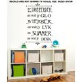 Free/Low Shipping - Jy Is Dapperder Afrikaans Quotation Med Wall Decal Sticker