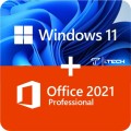ONLINE ACTIVATION | Windows 11 Pro + Office 2021 Professional | COMBO DEAL