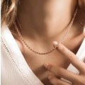 4mm Rose Gold Rope Chain Twist Stainless Steel Necklace