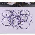 Purple Stretchies - Guitar String Coil Bracelets - Set of 10