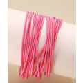 Pink Stretchies - Guitar String Coil Bracelets - Set of 10