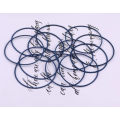 Blue Stretchies - Guitar String Coil Bracelets - Set of 10