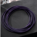 Navy Blue Stretchies - Guitar String Coil Bracelets - Set of 10