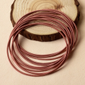 Copper Colour Stretchies - Guitar String Coil Bracelets - Set of 10