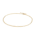 Dainty Mini Paper Clip Stainless Steel Necklace -  Gold Colour