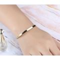 Gorgeous Solid Gold Colour Stainless Steel Bangle in High Quality Jewellery Gift Box